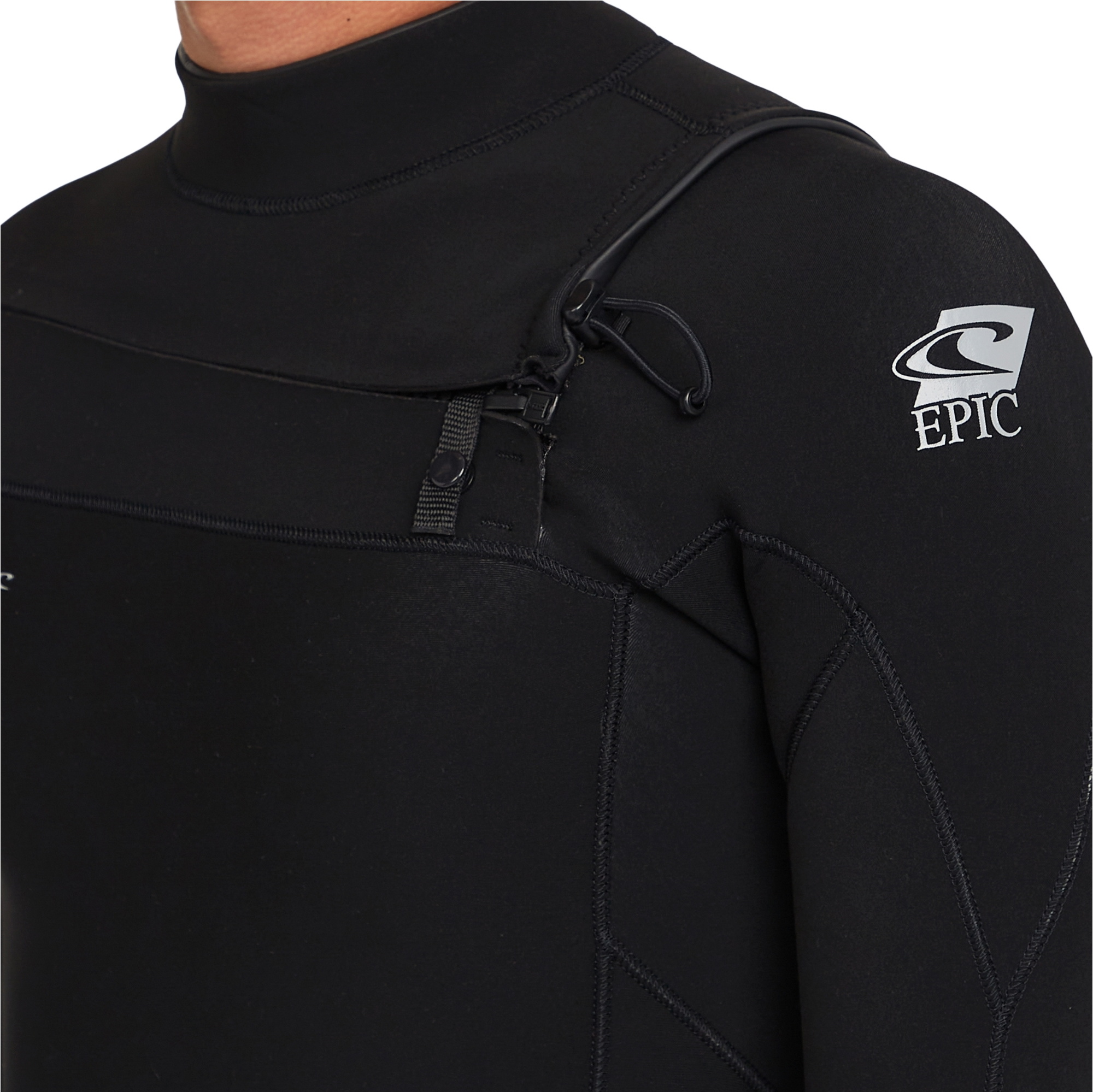 2026 O'Neill Heren Epic 5/4mm Borst Ritssluiting Wetsuit 5648 - Black